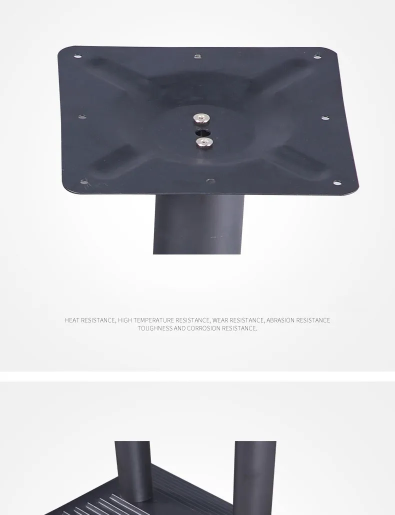 Furniture Round Marble Glass Dining Steel Tulip Cast Iron Crank Table Base