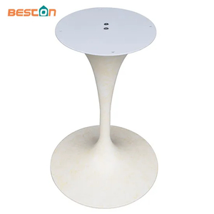 Newest White Iron Dining Trumpet Table Base