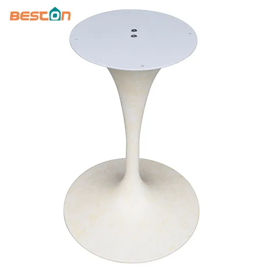 Newest White Iron Dining Trumpet Table Base