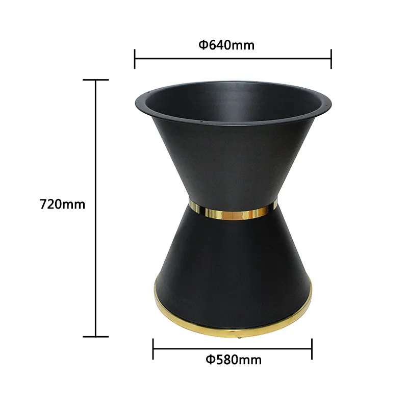 Furniture Large Round Black Metal Dining Table Restaurant Table Base