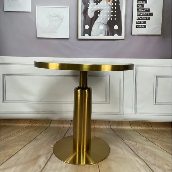 Manufacturer Wholesale Commercial Hot Selling Gold Dining Table Base for Hotel