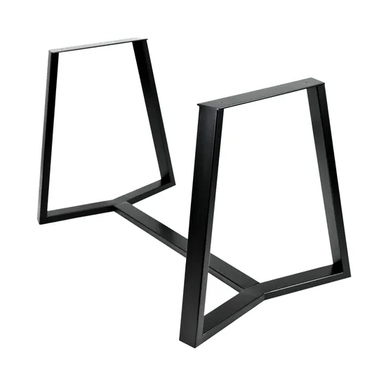 Cross Frame Round Pedestal Coffee Industrial Restaurant Dining Metal Table Frame