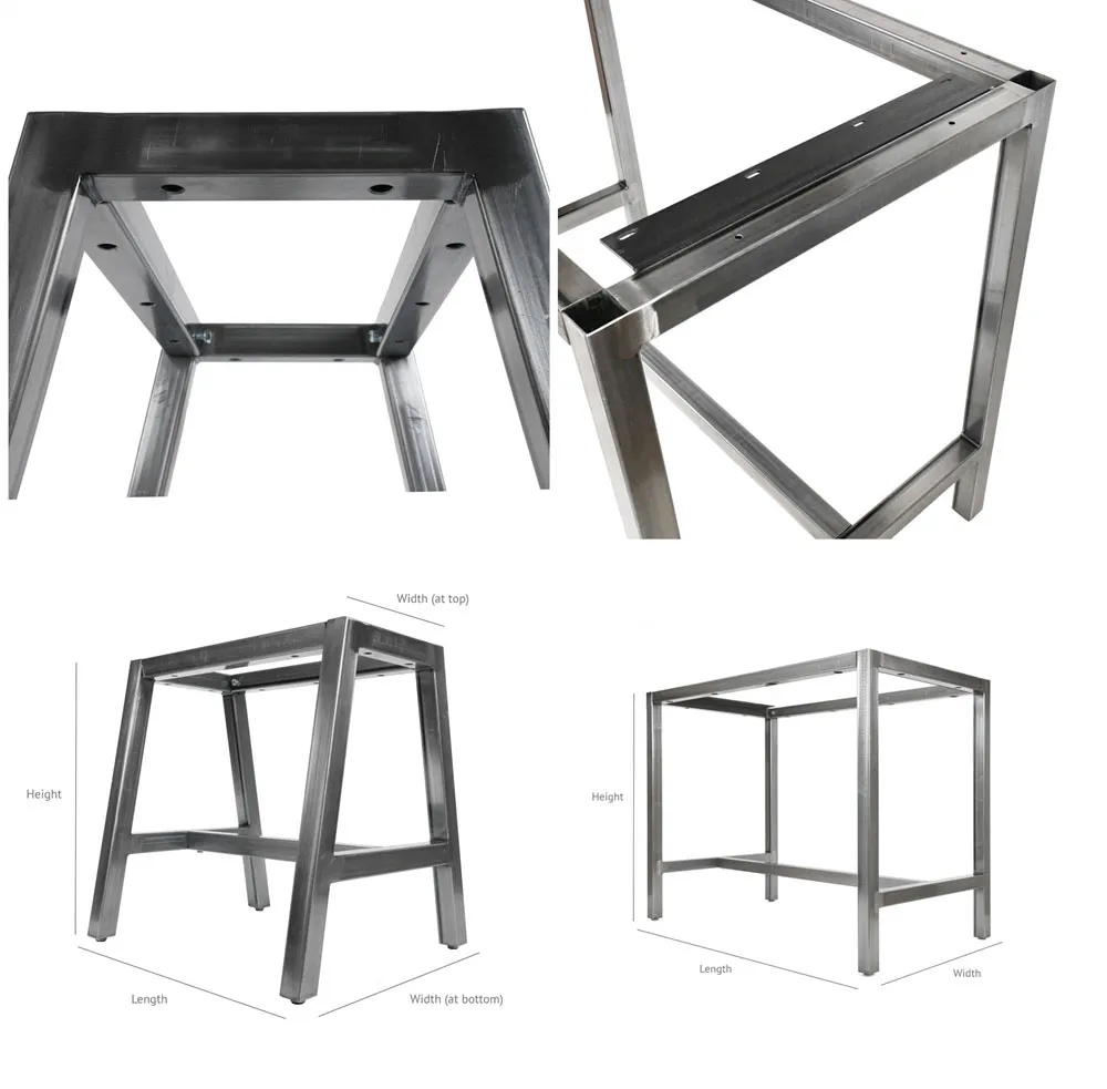 Factory Price Full Stainless Steel Restaurant Table Frame