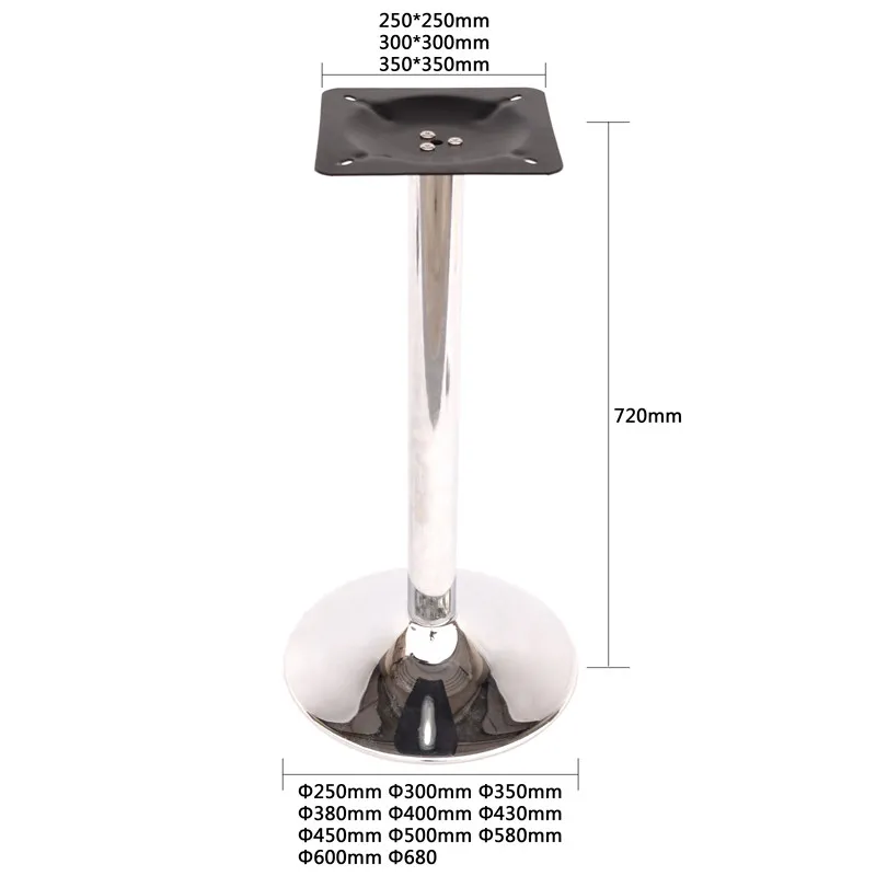 Modern Furniture Sliver Cocktail Table Legs Table Base