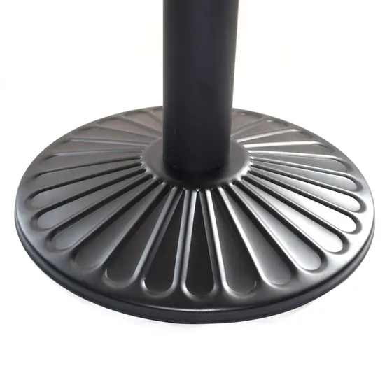 Good Quality Black Flat Solid Iron Table Base for Restaurant Use