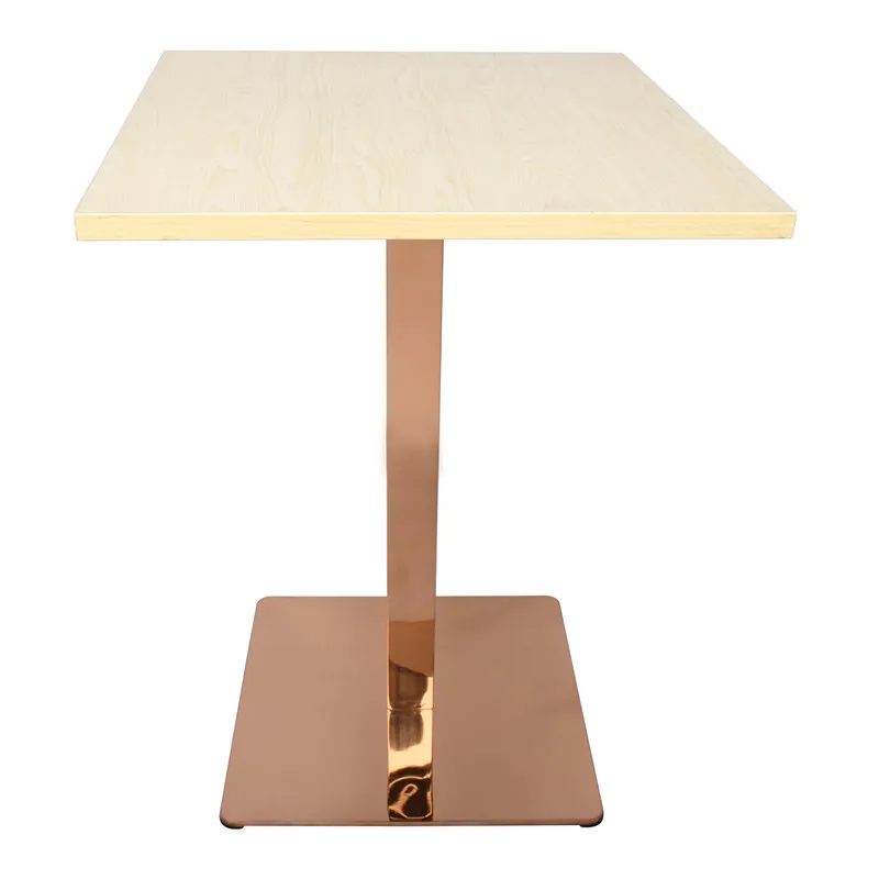 Furniture Part Rose Gold Stainless Steel Table Base Dining Table Legs