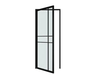 New Design Swing Glass Door with Steel Frame and Hinges