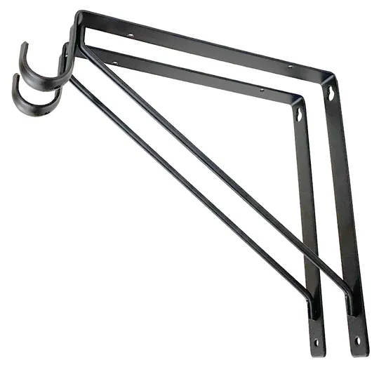 Black Metal Angle Iron Shelf Bracket Best Shelf Brackets