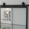 Barn Door Hardware Track Set French Glass Doors with Softclose Mechanism