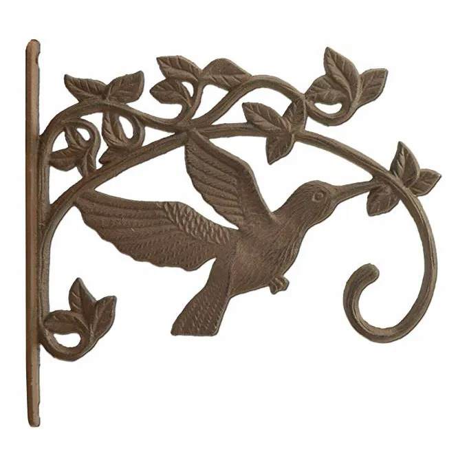 Wall Shelf Bracket Cast Iron OEM Customized Pattern Rustic Brown Triangle Bracket