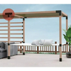 Elevated Wood Stand Kit Outdoor Garden Steel Pergola Brackets Pergola Kits