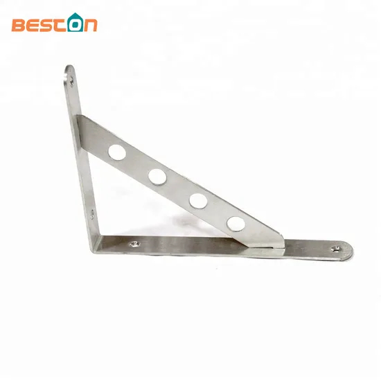 Solid Stainless Steel Wall Mounted Shelf Supporter 90 Degree Angle Bracket Frame