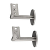 Exterior Antique Wrought Iron Sturdy Wall Mount Stainless Steel Round Handrail Brackets