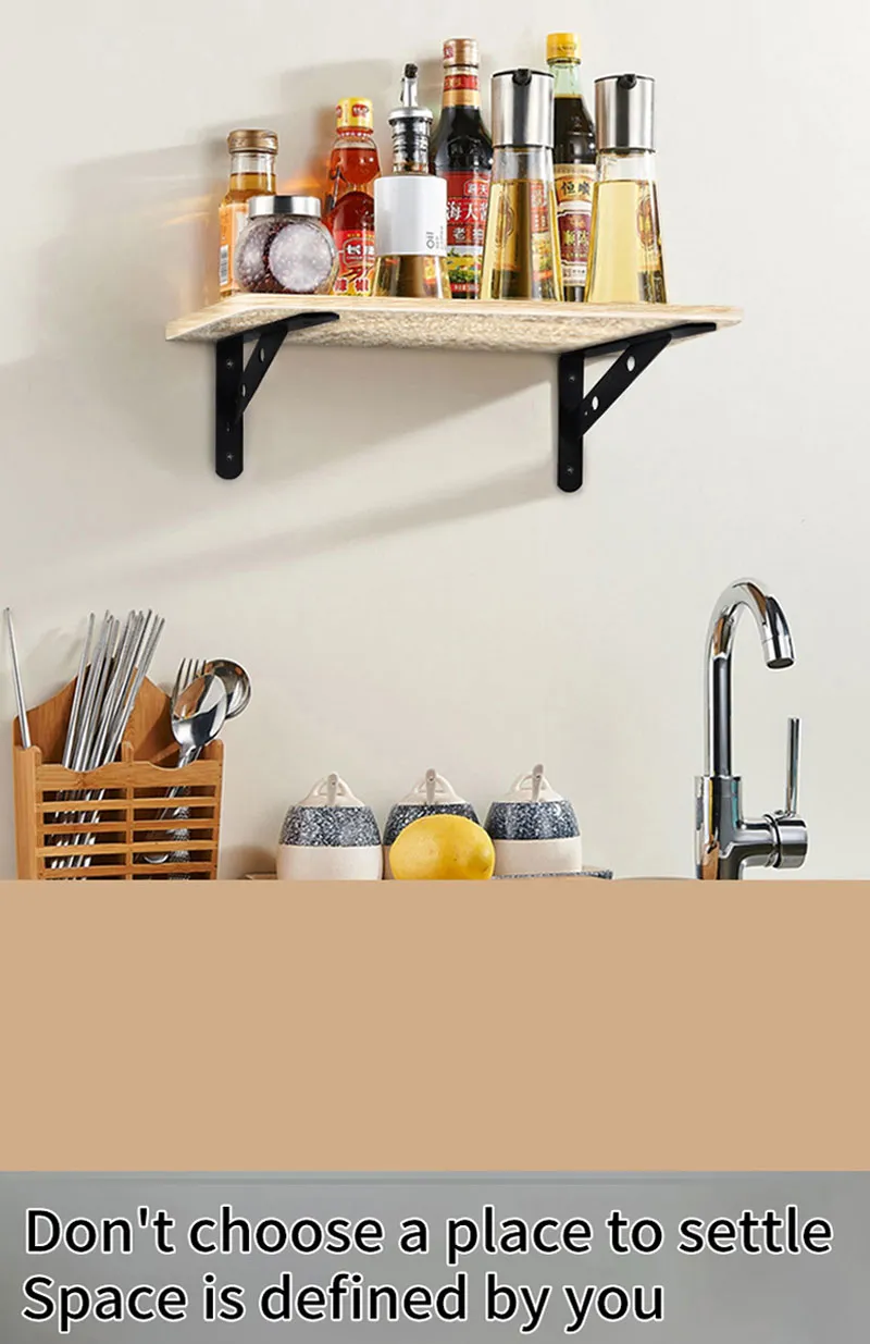 Thickened Wall Shelf Support Fixed Partition Triangle Bracket