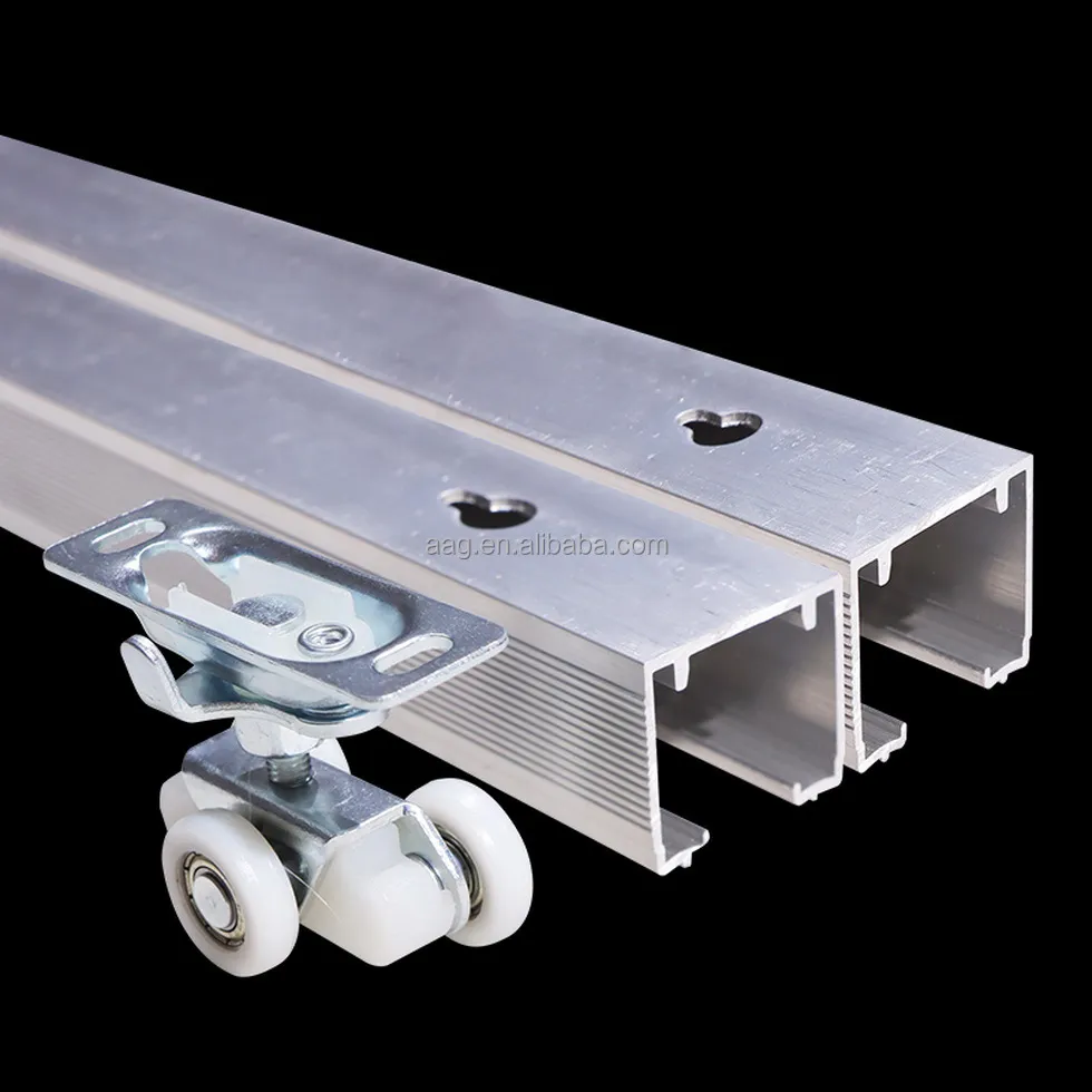 Industry Bi-Fold Pocket Door Aluminum Barn Door Hardware Kit