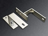 Brushed Nickel Steel Double Sliding Bypass Barn Door Hardware