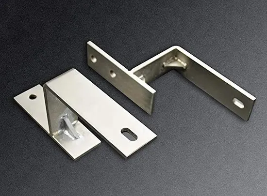 Brushed Nickel Steel Double Sliding Bypass Barn Door Hardware