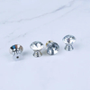 Colorful Simple Crystal Handle Mushroom Knob Luxury Cabinet Crystal Knob Pull Handle
