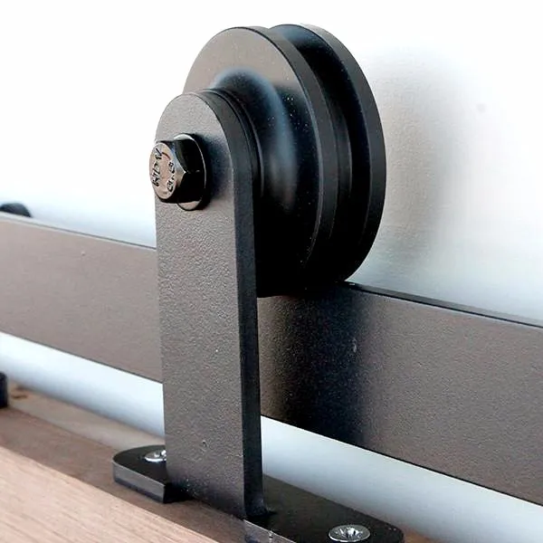 6.6FT Solid Hexagon Track Rotatable Decoration Spoke Wheel Sliding Barn Door Hardware