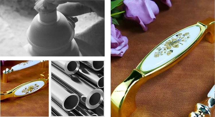 Wardrobe Dresser Handles Cabinet Drawer Pulls and Furniture Knobs Ceramic