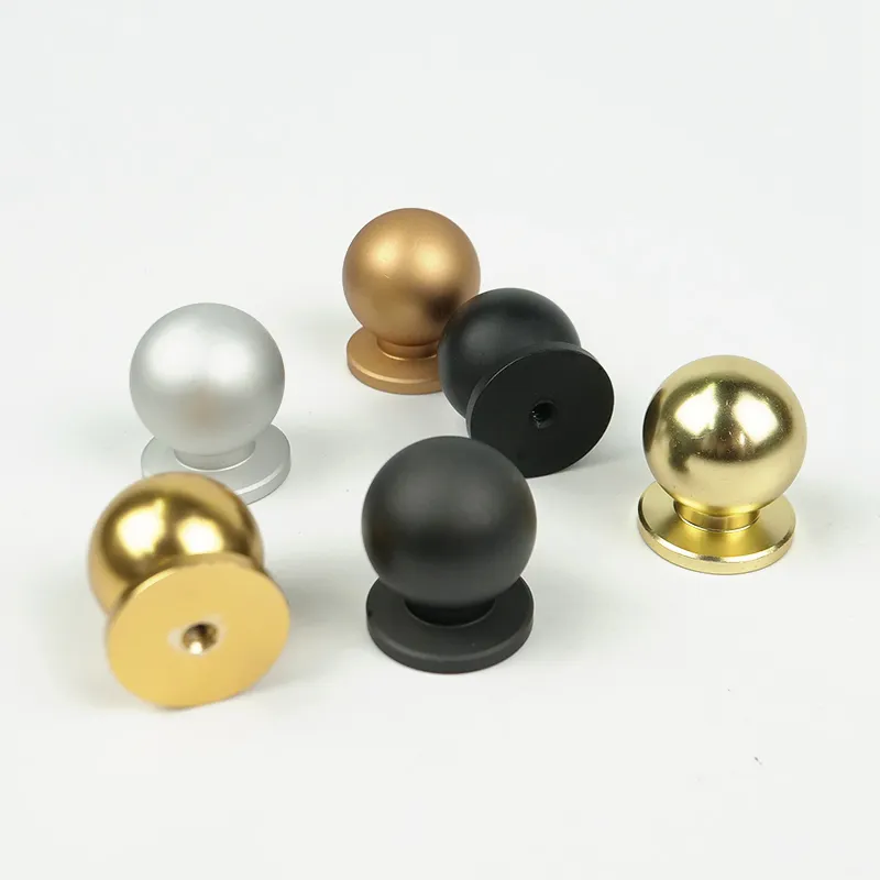 Brass Round Ball Solid Door Knobs Handles Reel Kitchen Knob Handle