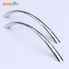 Glossy C Shape Whalebone Drawer Pull Handles Curved Zinc Alloy Cabinet Handle