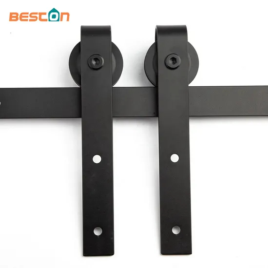 Cabinet Rolling Industrial Quiet Bypass Iron Sliding Barn Door Hardware Kit