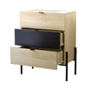 Two Colors Wood Dresser Modern Bedside Table Chest of Drawers