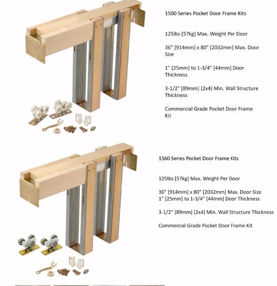 Modern Straight Roller Interior Wood Sliding Barn Door Hardware