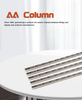 Metal AA Column with Holes Wall Mounting Single Slotted Channel Upright