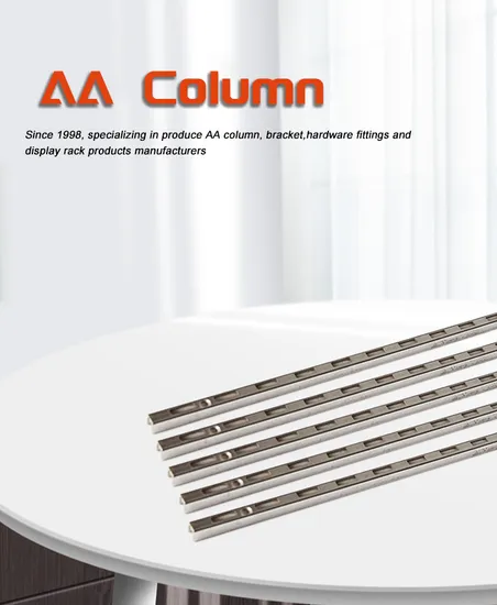 Metal AA Column with Holes Wall Mounting Single Slotted Channel Upright