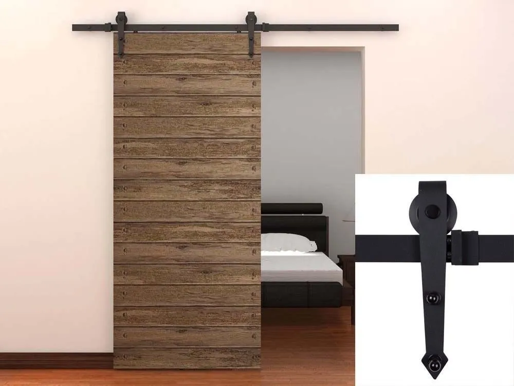 Rustic Sliding Barn Door Hardware Flat Carbon Flat Track Sliding Door System