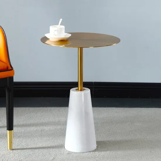 Coffee Table Balcony Living Room Small Round Table Marble