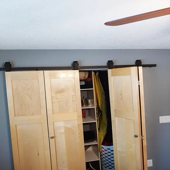 New Design for Bi-Folding Sliding Barn Door Hardware