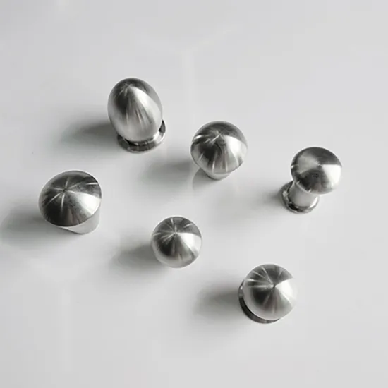 Stainless Steel Wardrobe Metal Cupboard Knobs Handles Drawer Pull Round Cabinet Knob