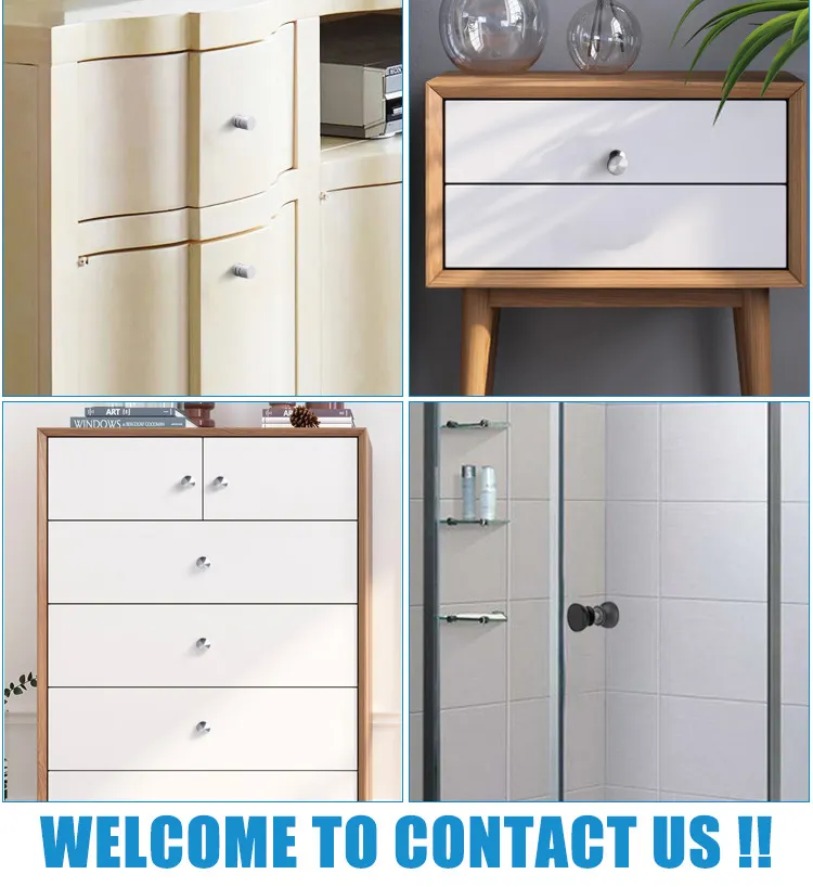 Stainless Steel Wardrobe Metal Cupboard Knobs Handles Drawer Pull Round Cabinet Knob