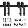 Metal Barn Door Accessories Steel J Shape Sliding Barn Door Hardware Kits