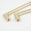 Pull Cupboard Wardrobe Handles Aluminium Profile Brushed Gold Cabinet Handles