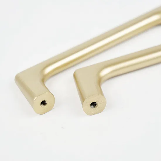 Pull Cupboard Wardrobe Handles Aluminium Profile Brushed Gold Cabinet Handles