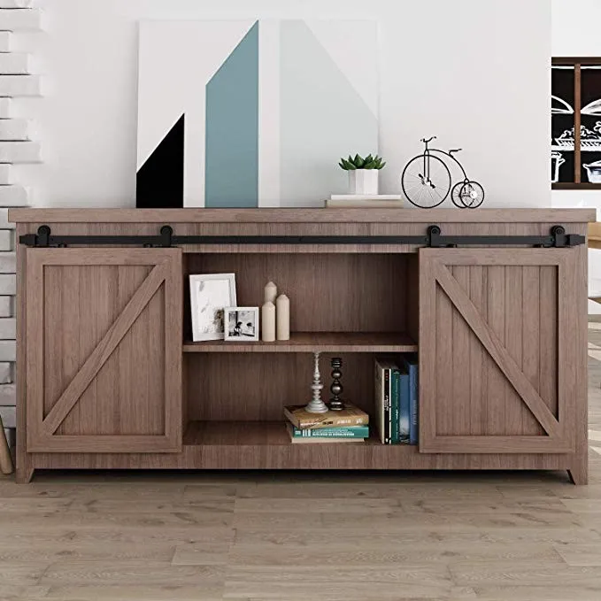 Wall Mount Sliding Barn Double Door Hardware