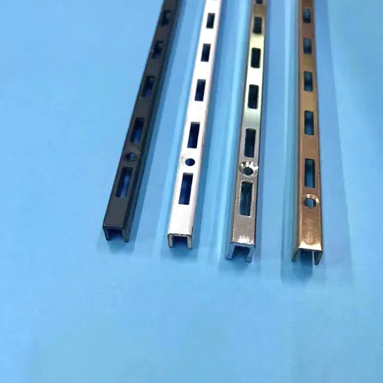 Metal AA Column Upright Single Hole Slotted Tube
