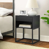 Black Bed Side Tables Folding Iron Nightstand Custom Night Stand