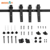 Mini Barn Sliding Double Door Hardware Kit for Cabinet Box Cupboard