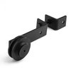 6000 Series 6 FT. Black Diamond Style Rollers Barn Door Hardware Kit
