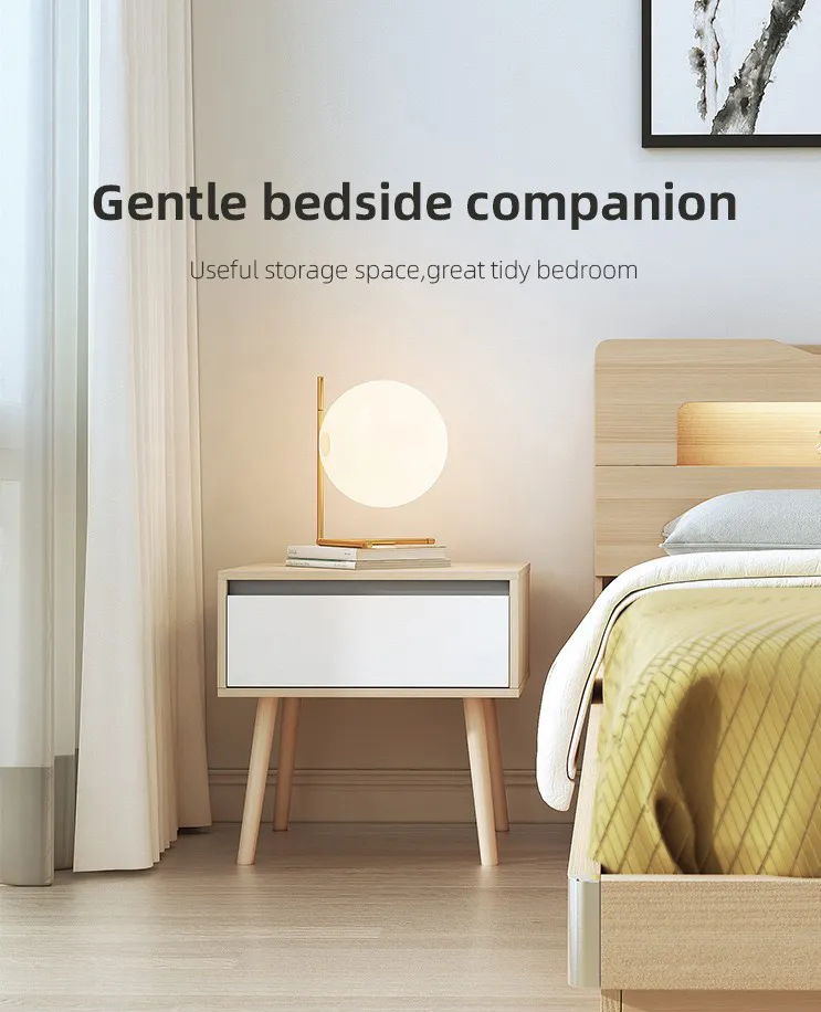 China Manufacturer Modern Bedroom Furniture Bedroom Cabinet Bedside Table