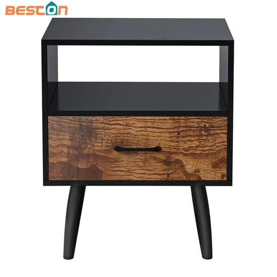 Nordic Design Modern Solid Wood Luxury Bedside Table Nightstand Side Table