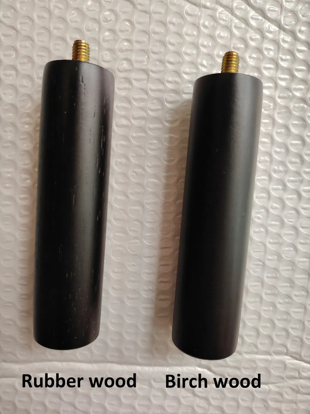 Furniture Accessories 12 Cm I-Tapered Rubber Wood Cabinet Legs