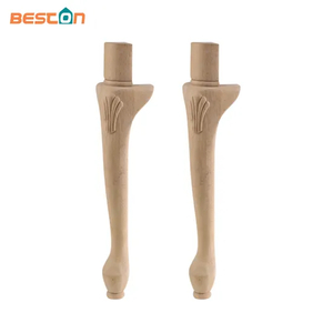 435mm Unfinished Carved Wood Furniture Cabinet Wooden Chairs Legs