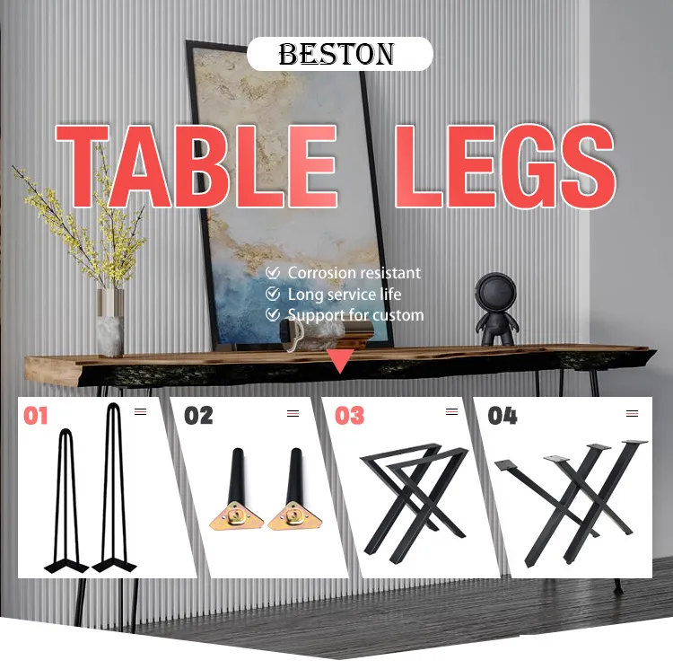 Office Desk Table Legs Dining Durable Wooden Table Legs