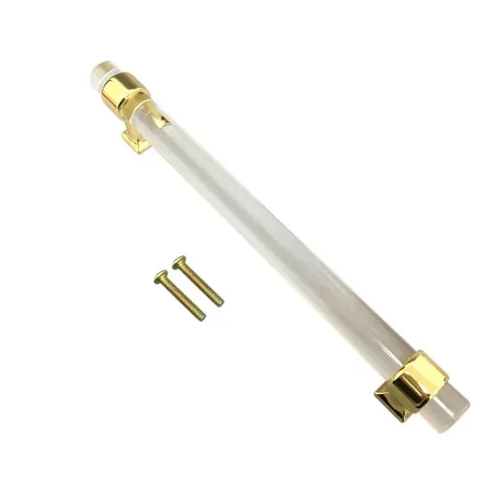 Kitchen Square Base Transparent Acrylic Door Pull Handle for Wholesale Hardware Furniture